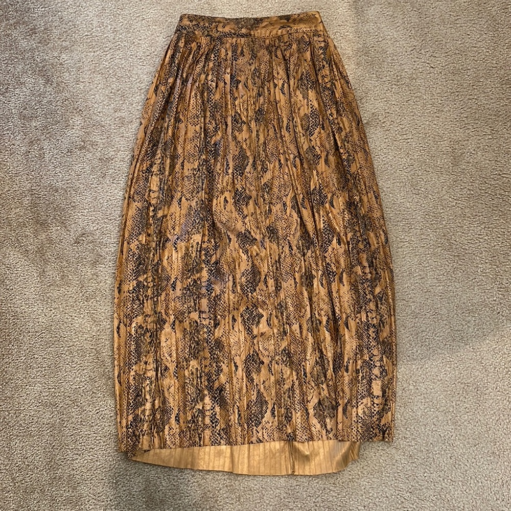Zara leather skirt